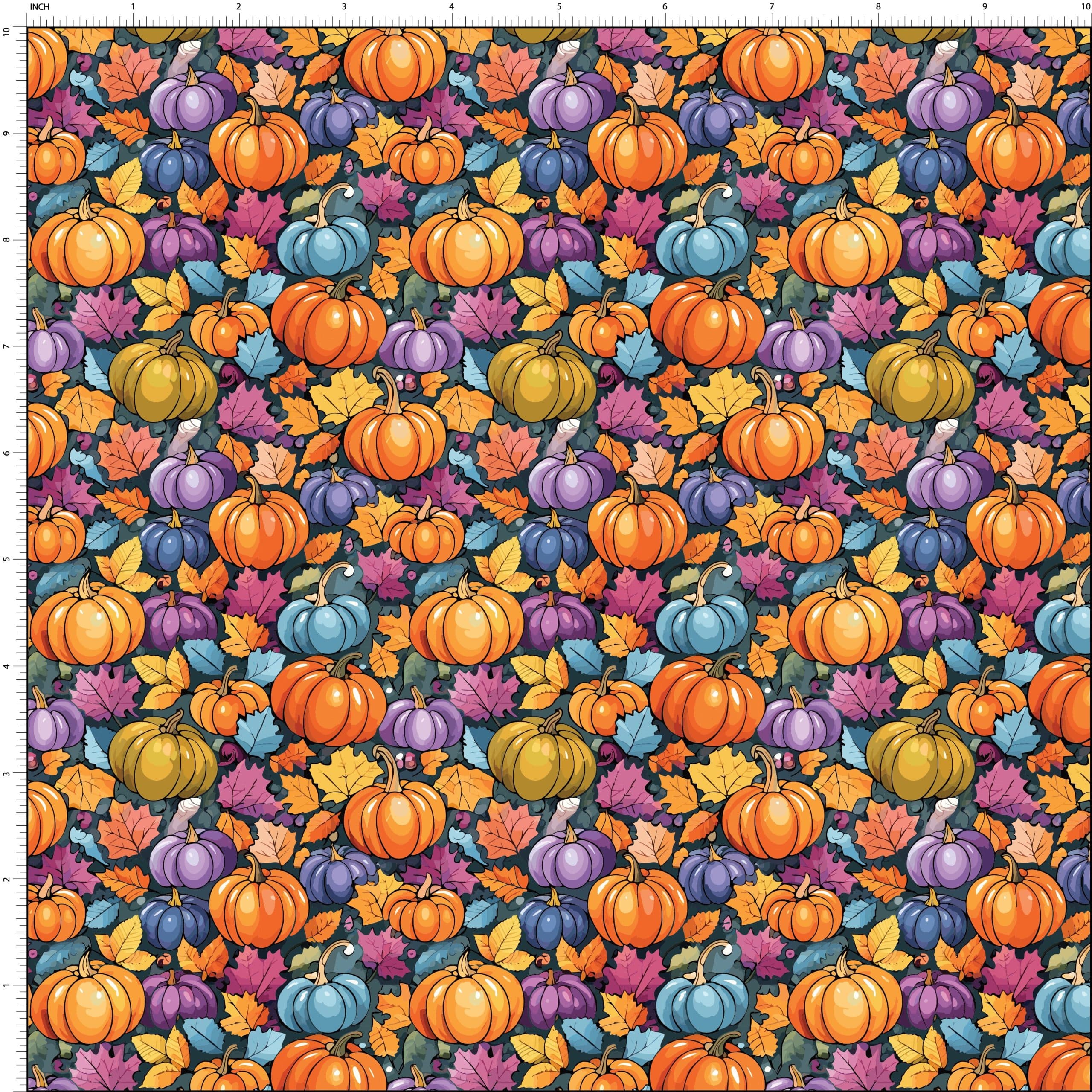 Colorful Pumpkins Print