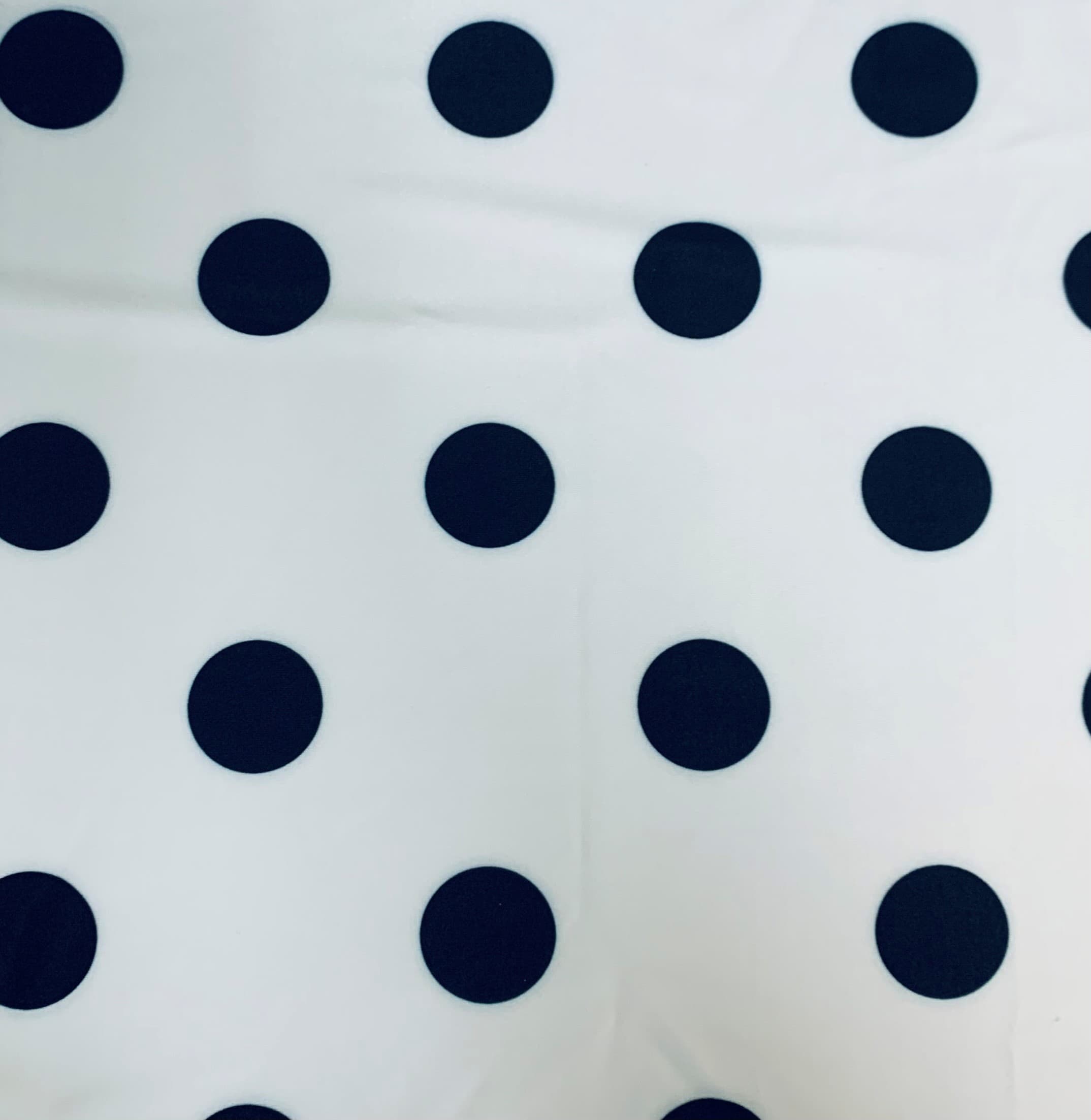 Black and White Polka Dot Print