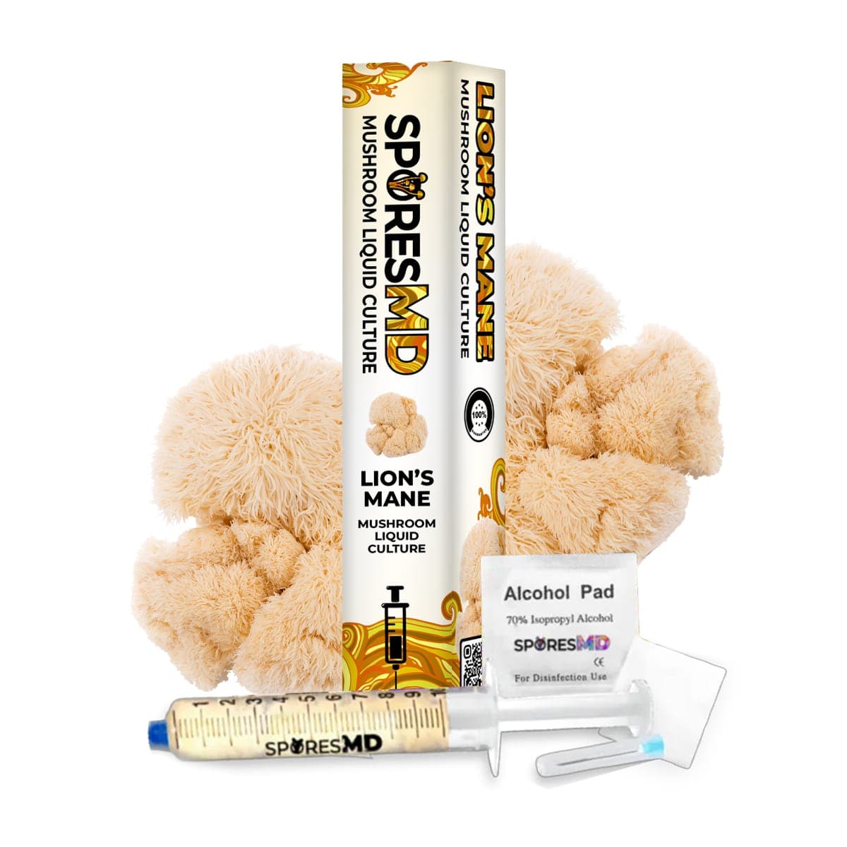 Lion’s Mane Organic Mushroom Liquid Culture Syringe (10ml)