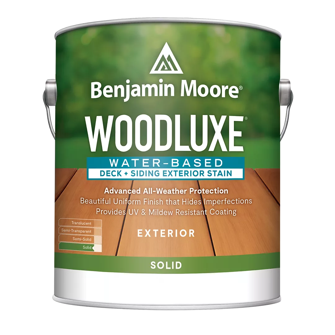 Woodluxe® Water-Based Deck + Siding Exterior Stain – Solid