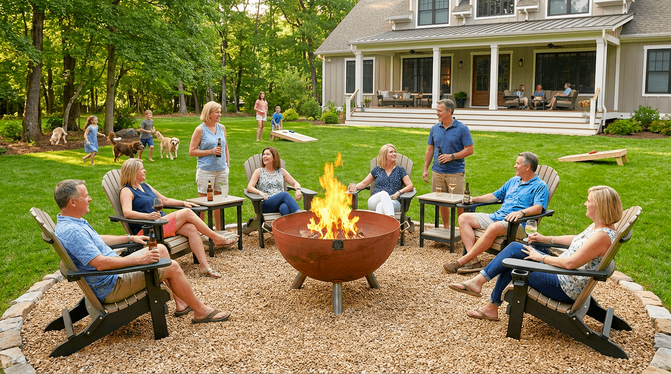 41″ Hemisphere Fire Pit on Legs - thumbnail 2