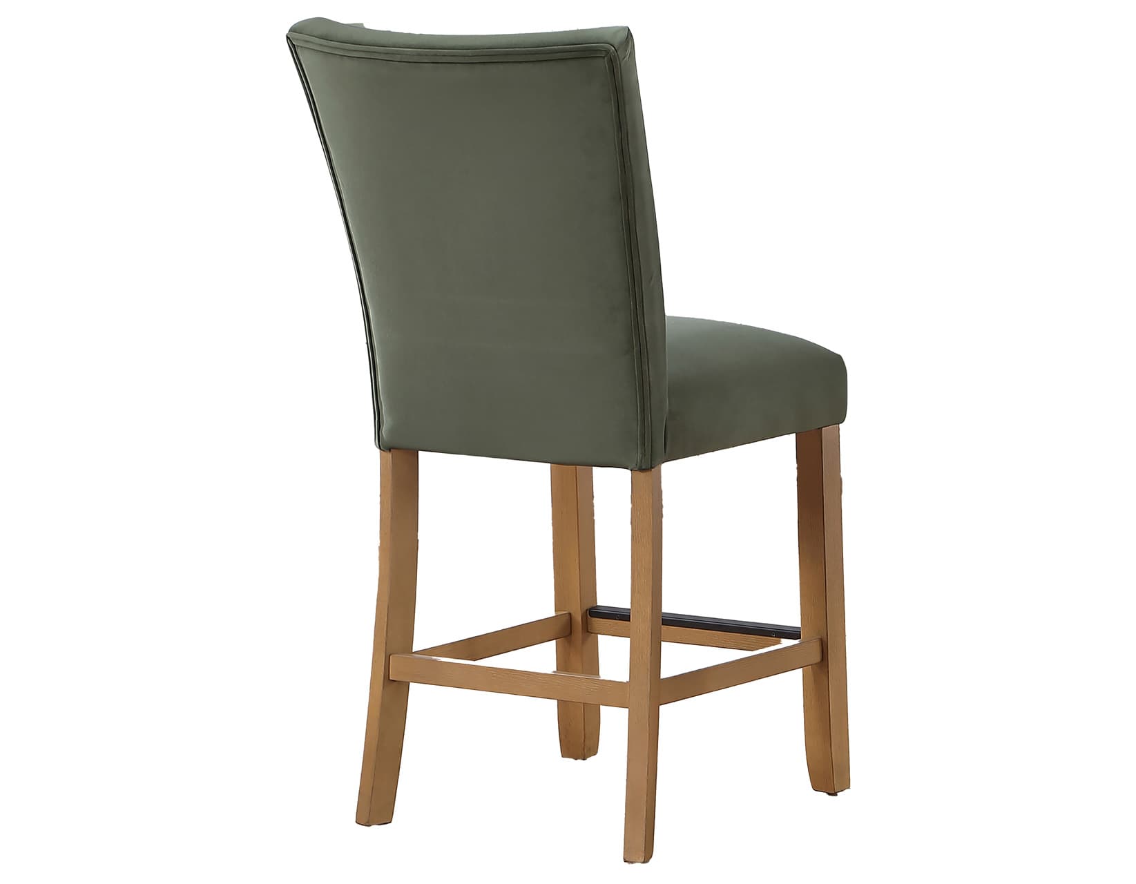 Artemis 24″ Counter Stool, Green Velvet - thumbnail 4