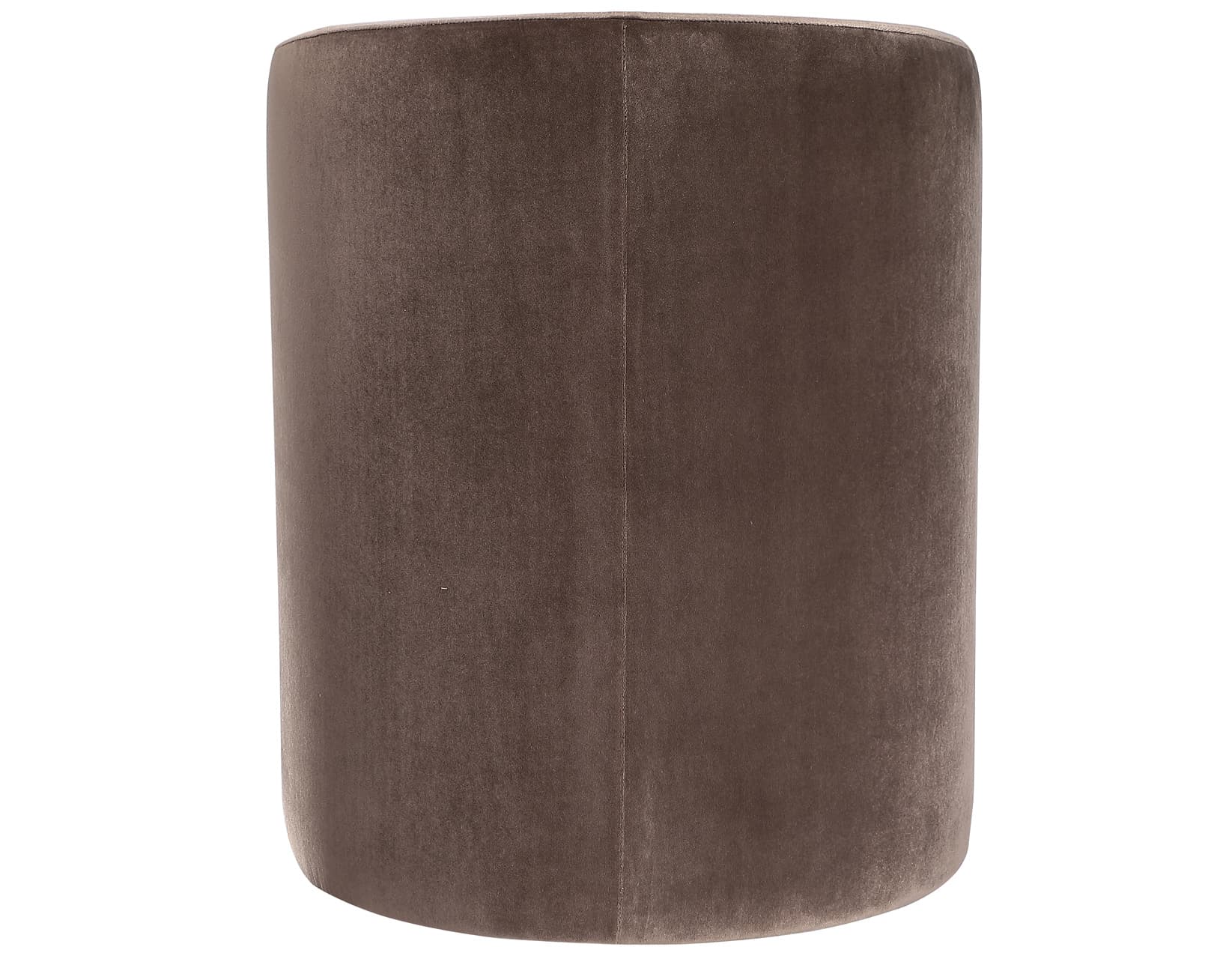 Annie Chocolate Velvet Barrel Chair w/Casters - thumbnail 7