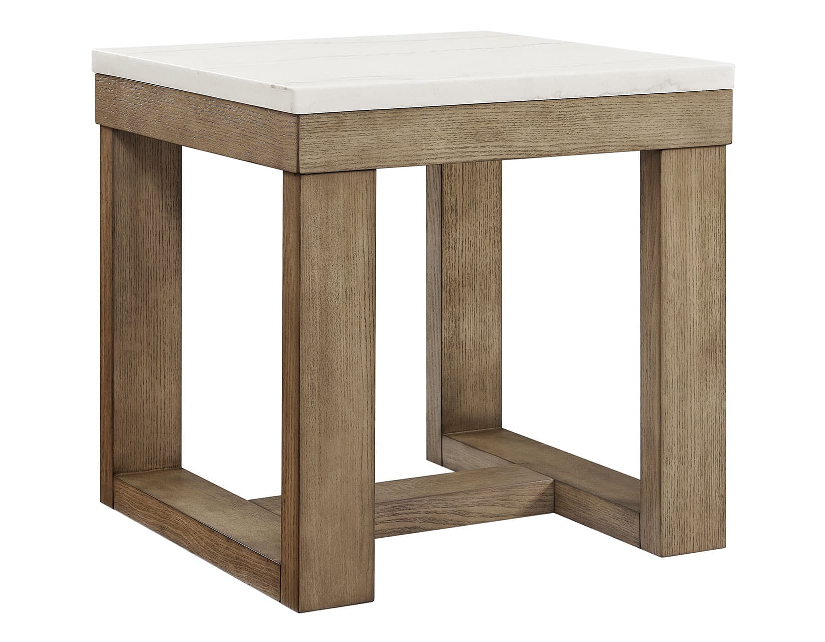 Calla End Table, White Marble Top - thumbnail 3