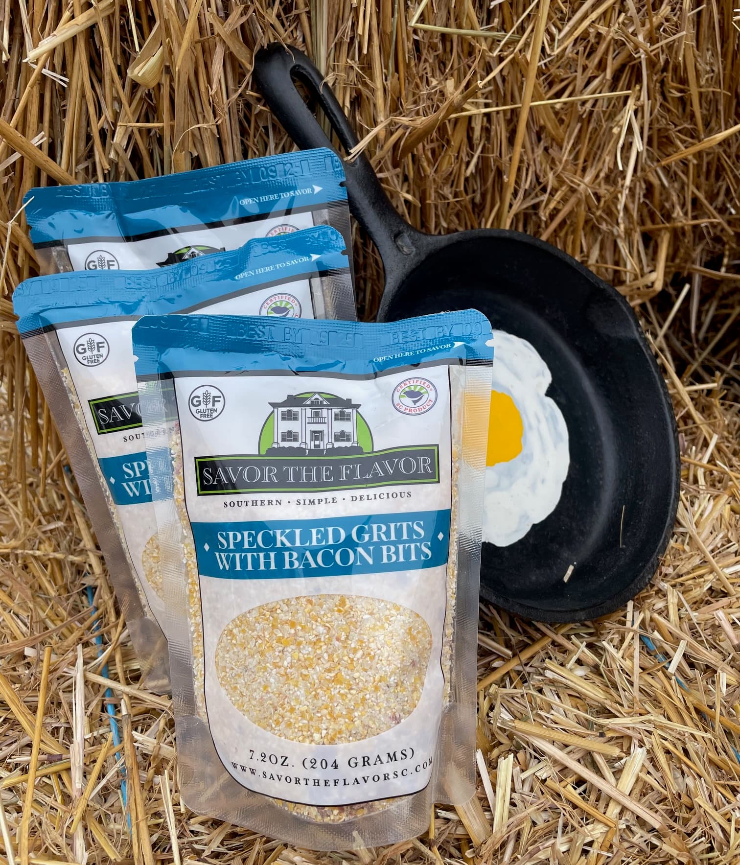 Southern Speckle Grits with Bacon