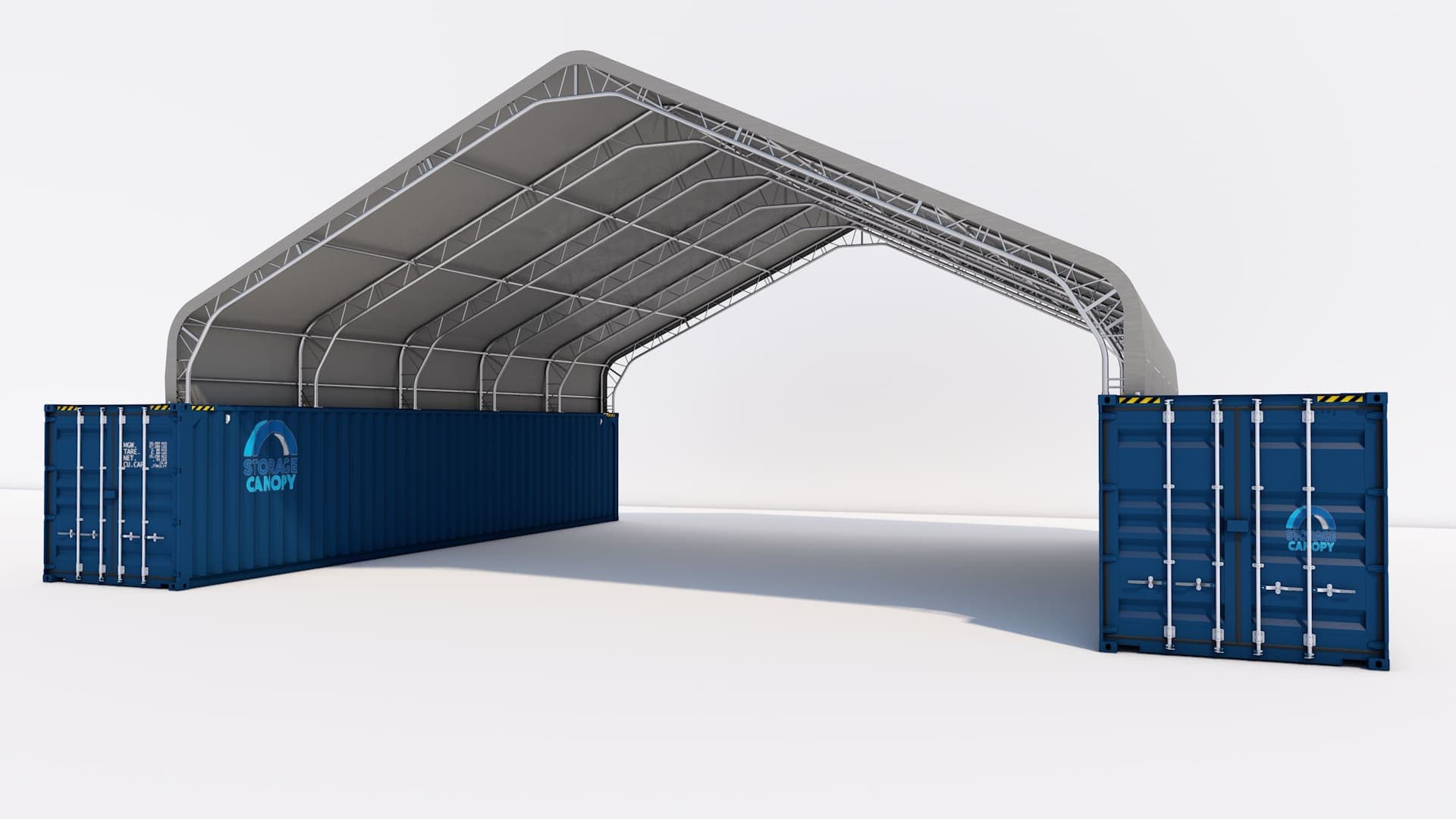 Hoop Barns <br> 40W-40L-13H(ft) <br> Double Truss Peak