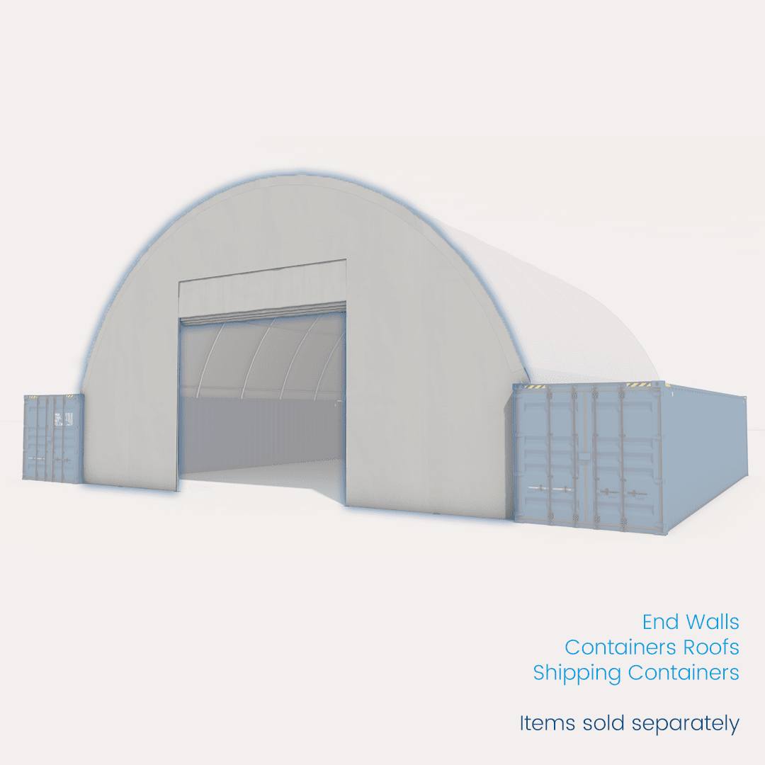 End Wall For Container Roof <br> 4040/4080 Double Truss