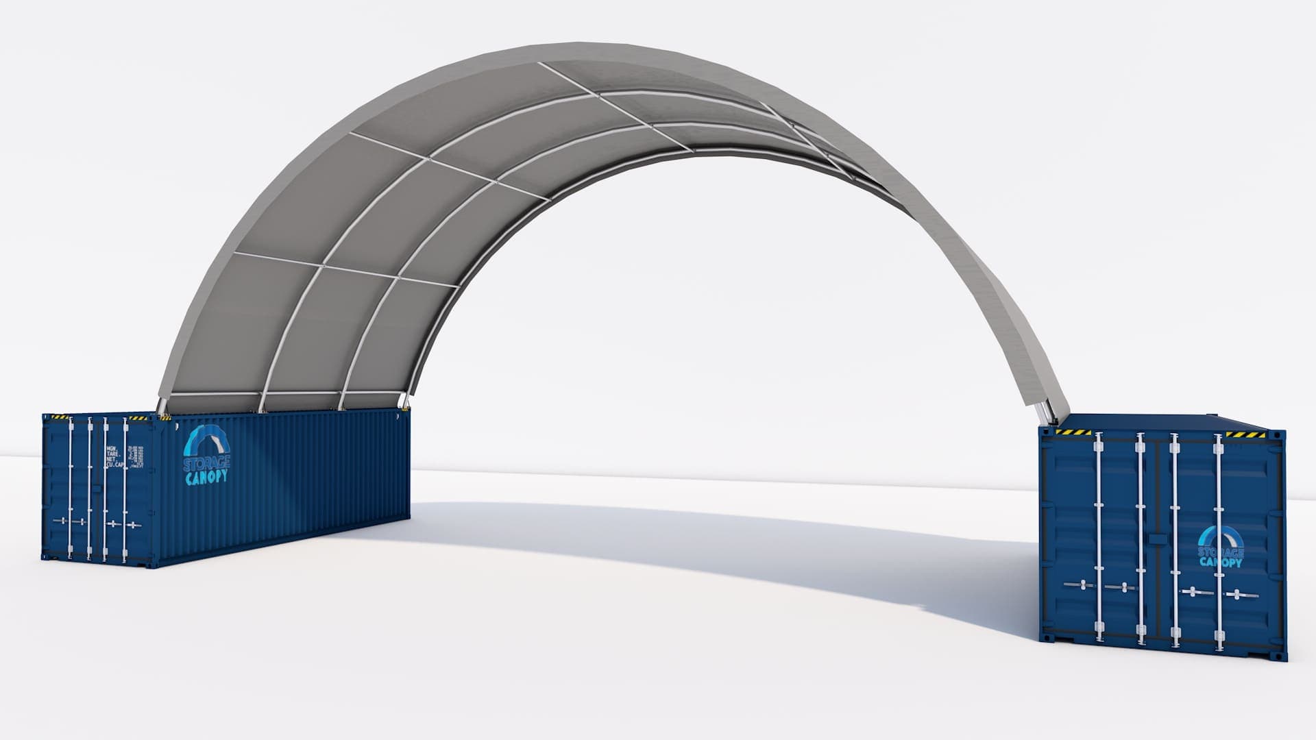 Shipping Container Canopy<br> 40W-20L-15H (ft)