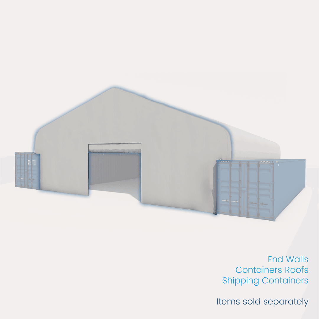 End Wall For Container Roof <br> 6040/6080 Double truss