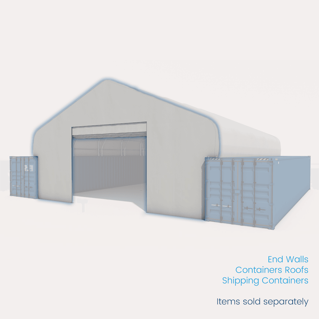 End Wall For Container Roof <br> 4040/4080 Double Truss Peak