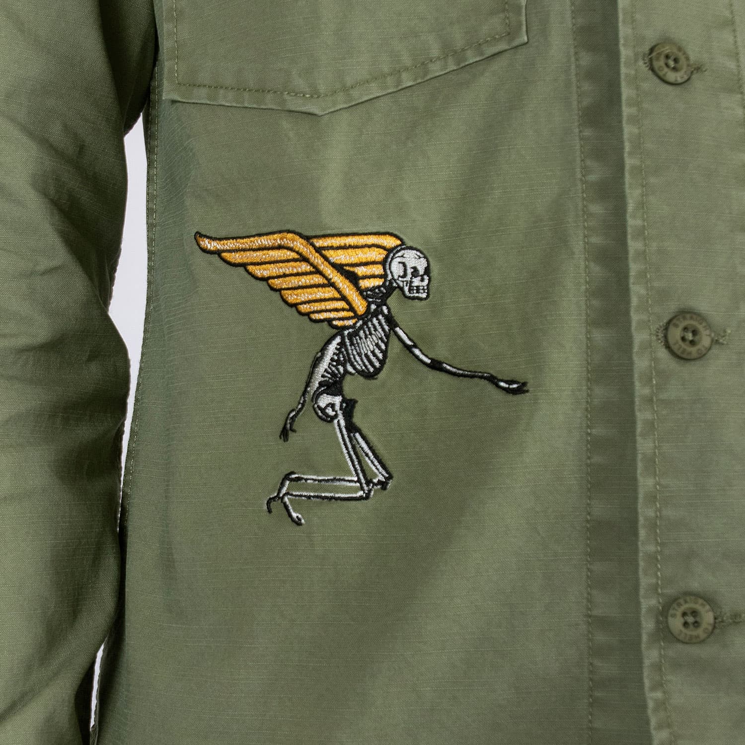 Flying Tiger – Vintage-Inspired Embroidered Shirt - thumbnail 8