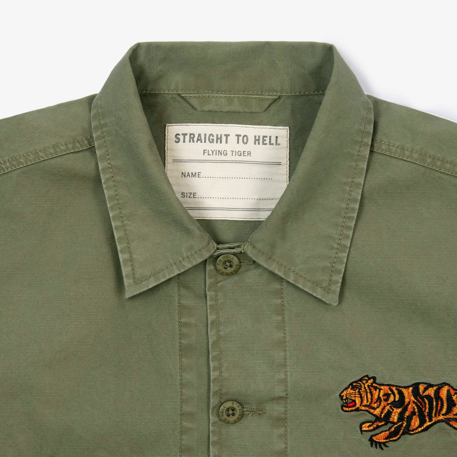 Flying Tiger – Vintage-Inspired Embroidered Shirt - thumbnail 6
