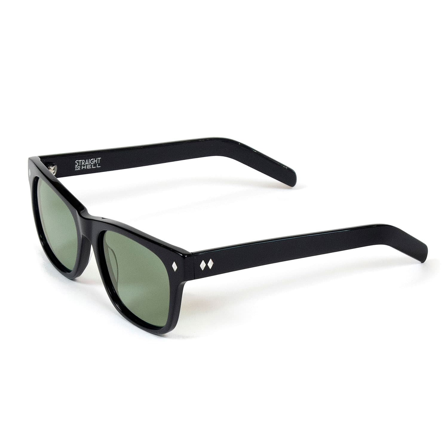 Fuzztone – Black and Green Sunglasses - thumbnail 2