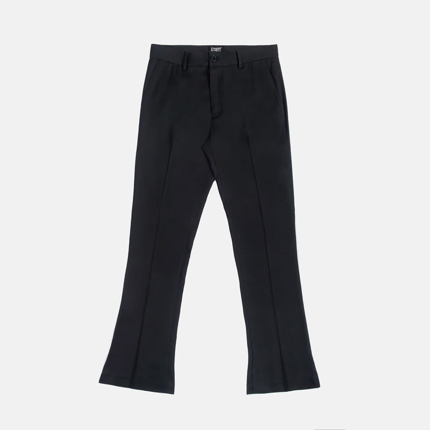 Jones – Black – Slim Fit Flare Pants - thumbnail 7