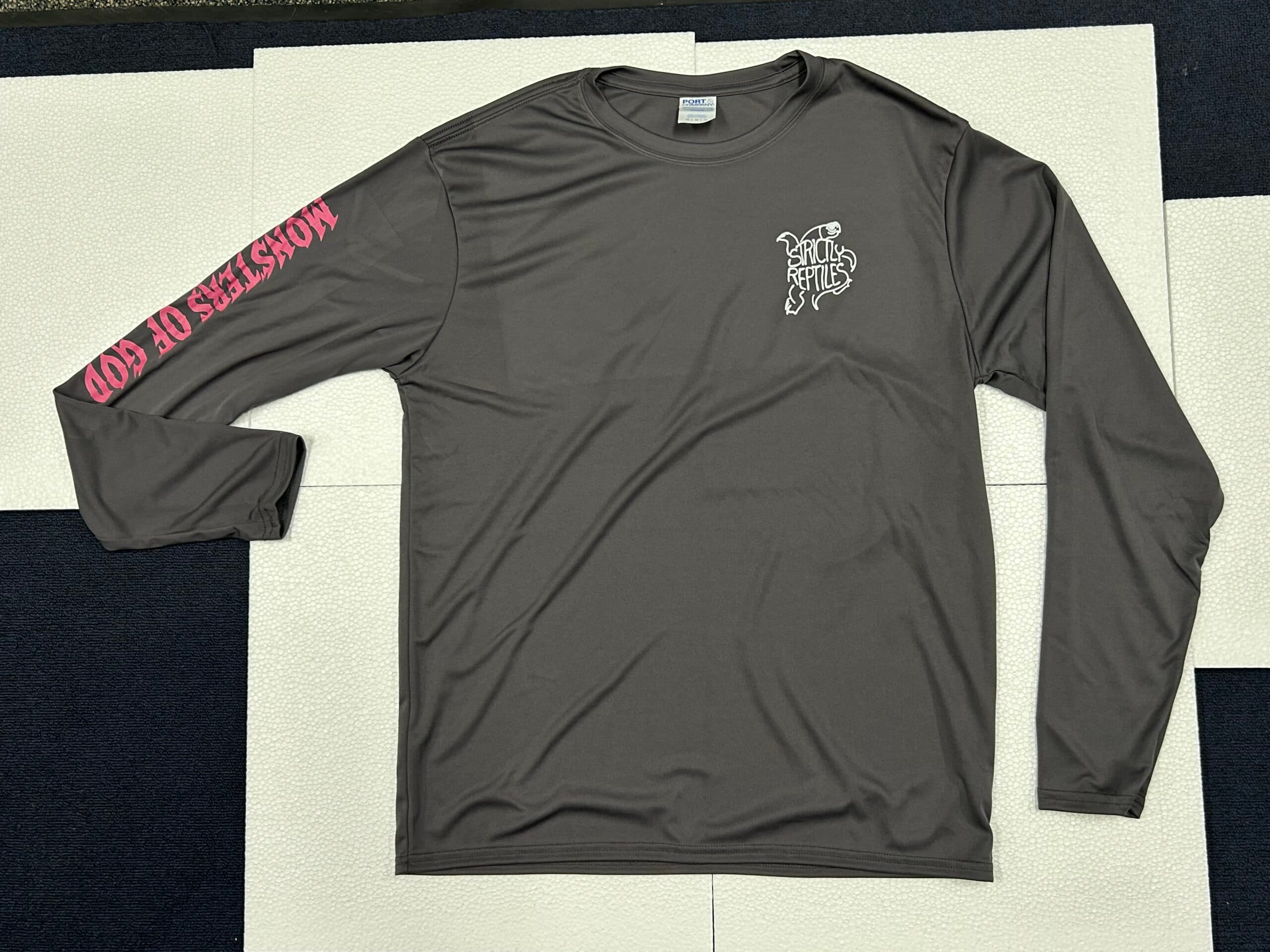 Strictly’s *Monsters of God* T-shirt Unisex – Gray Long Sleeve