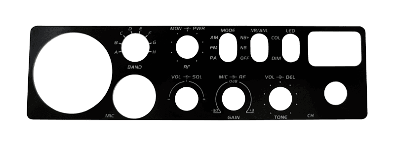 Replacement Black Face Plate for SR-447HPC2 Radio