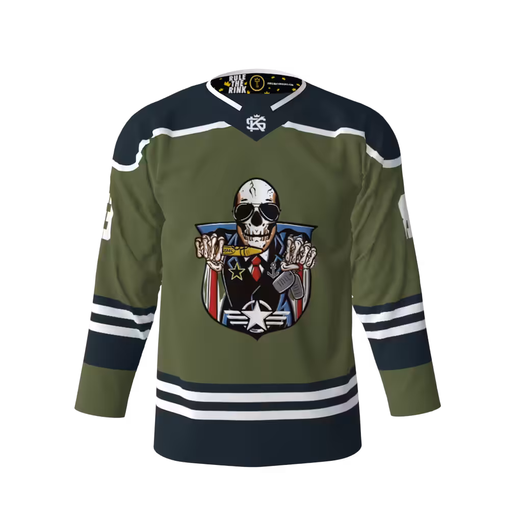 Hitmen Green Black Hockey Jersey