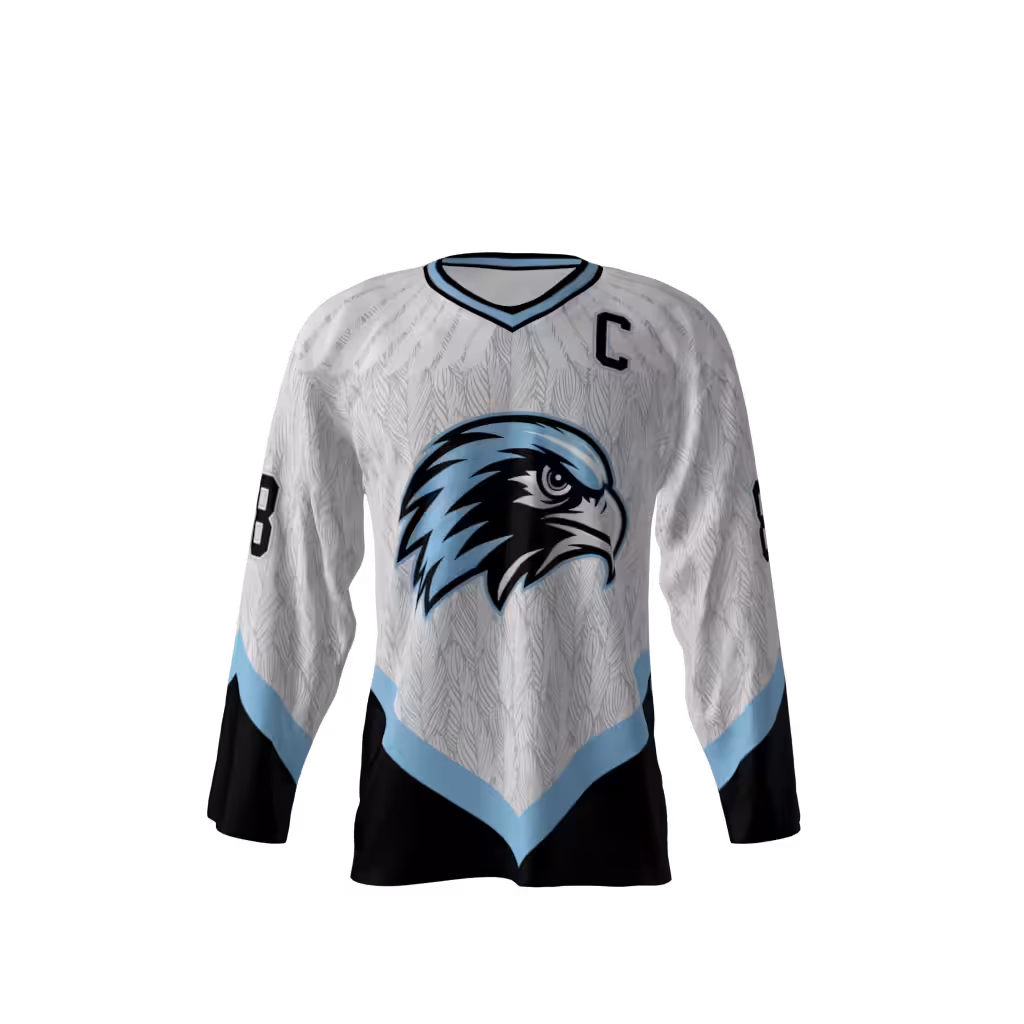 Graham Hawks White Hockey Jersey