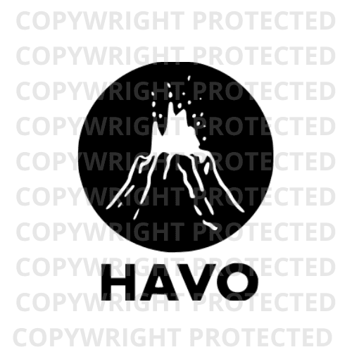 Hawaii Volcanoes National Park Cut File Logo