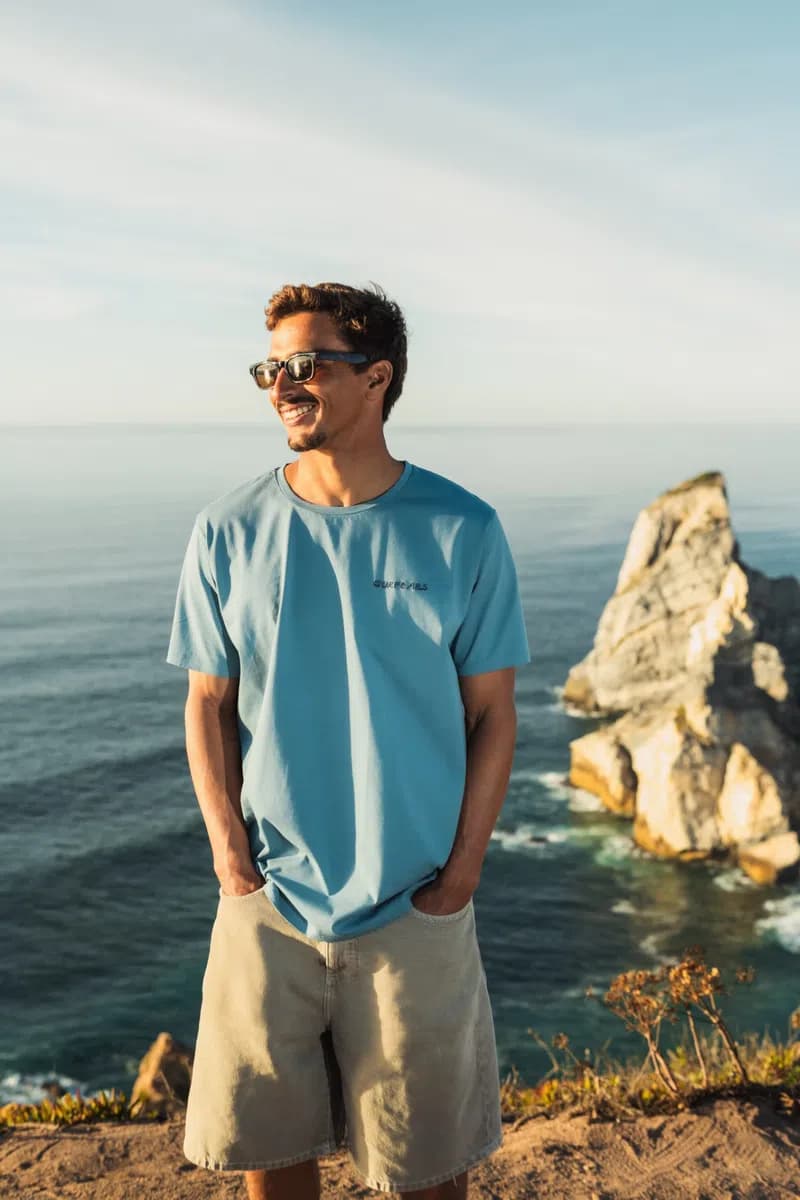 Organic Tee – Stormy Blue