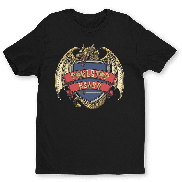 Tabletop Beard Classic Logo Black T-Shirt
