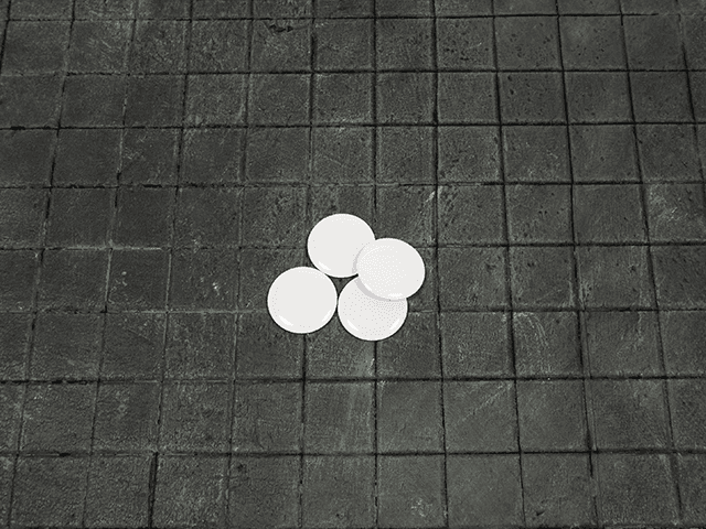 1 Inch Blank White Round Tokens - thumbnail 2