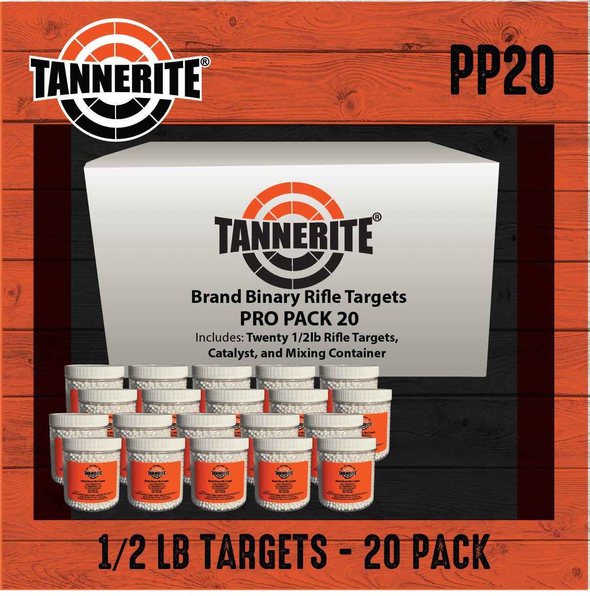 Tannerite™ Pro Pack 20 ~ Single Case of Twenty 1/2 Pound Targets