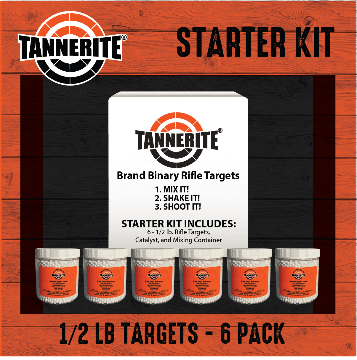 Tannerite™ Starter Kit ~ Single box of Six 1/2 Pound Targets