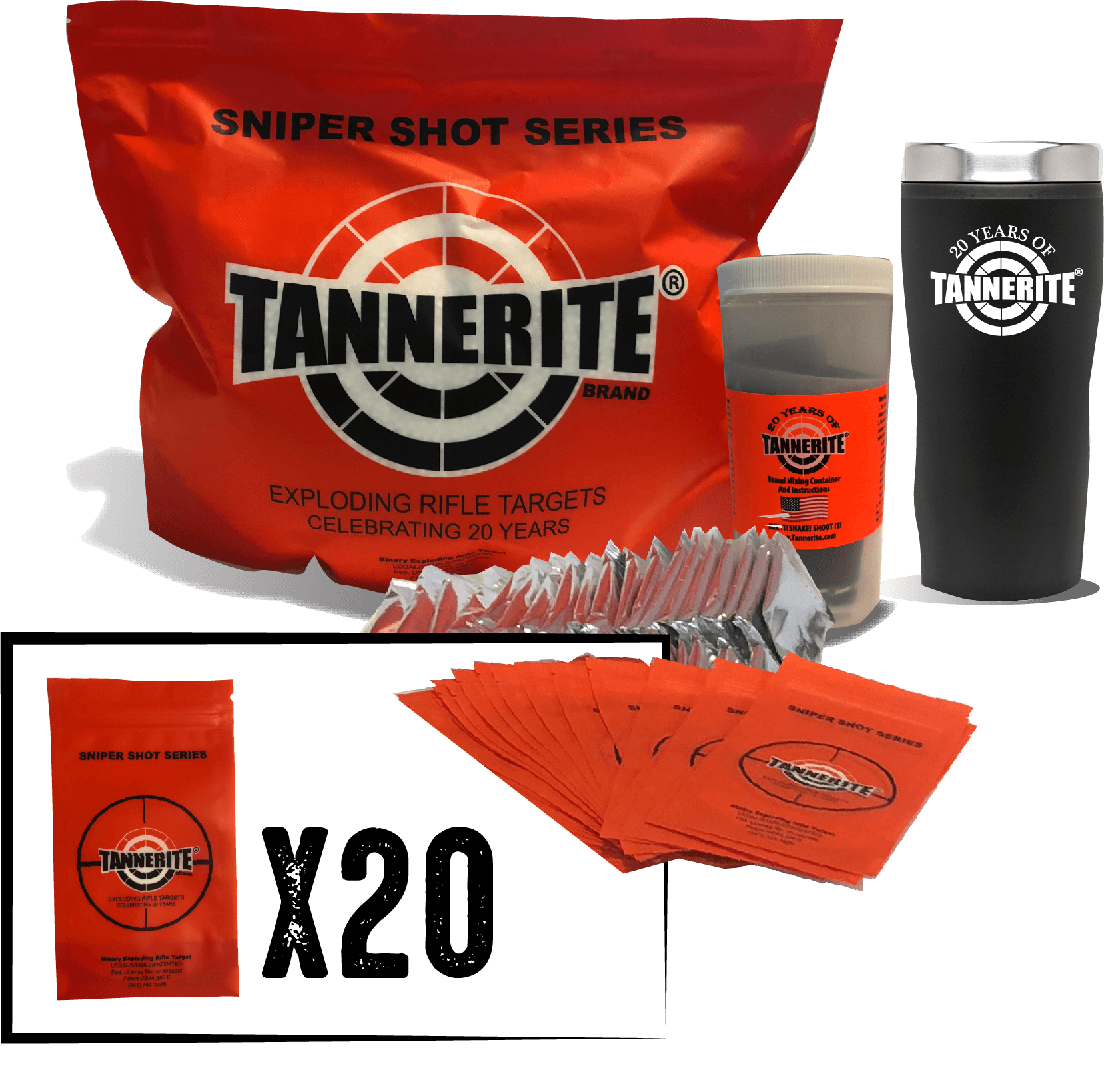 Tannerite 20 Shot Gift Pack – 1/2lb targets - thumbnail 2
