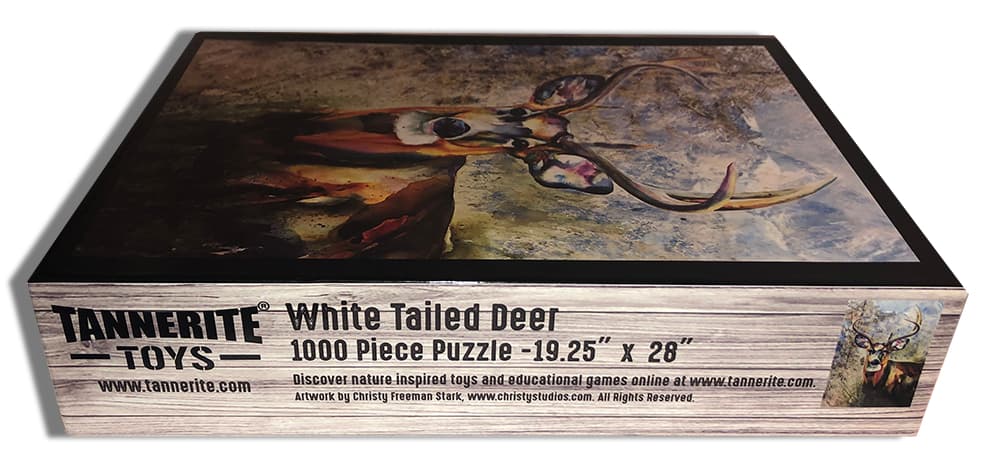 Puzzle – Large Deer with Mountains Scene 1000 pc - thumbnail 3