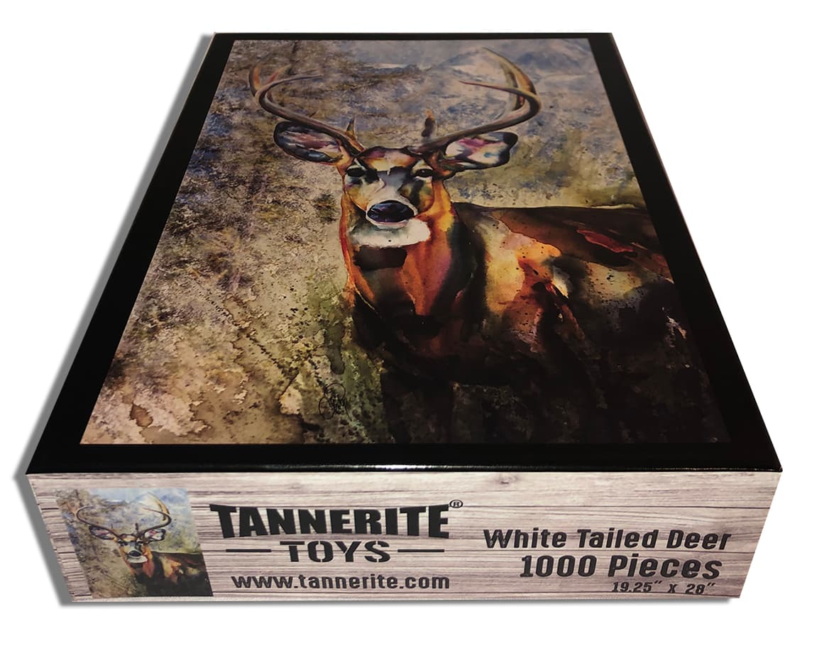Puzzle – Large Deer with Mountains Scene 1000 pc - thumbnail 4
