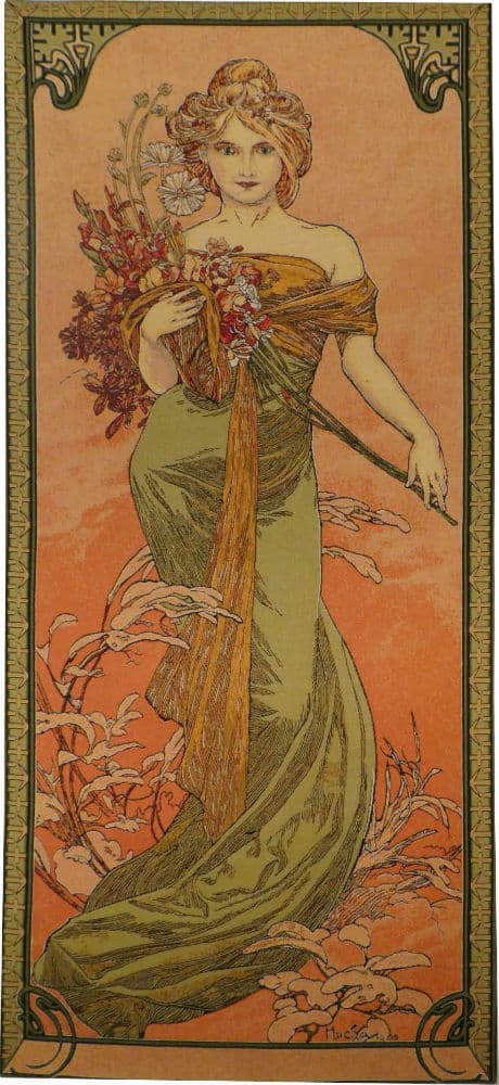 Spring – Mucha tapestry