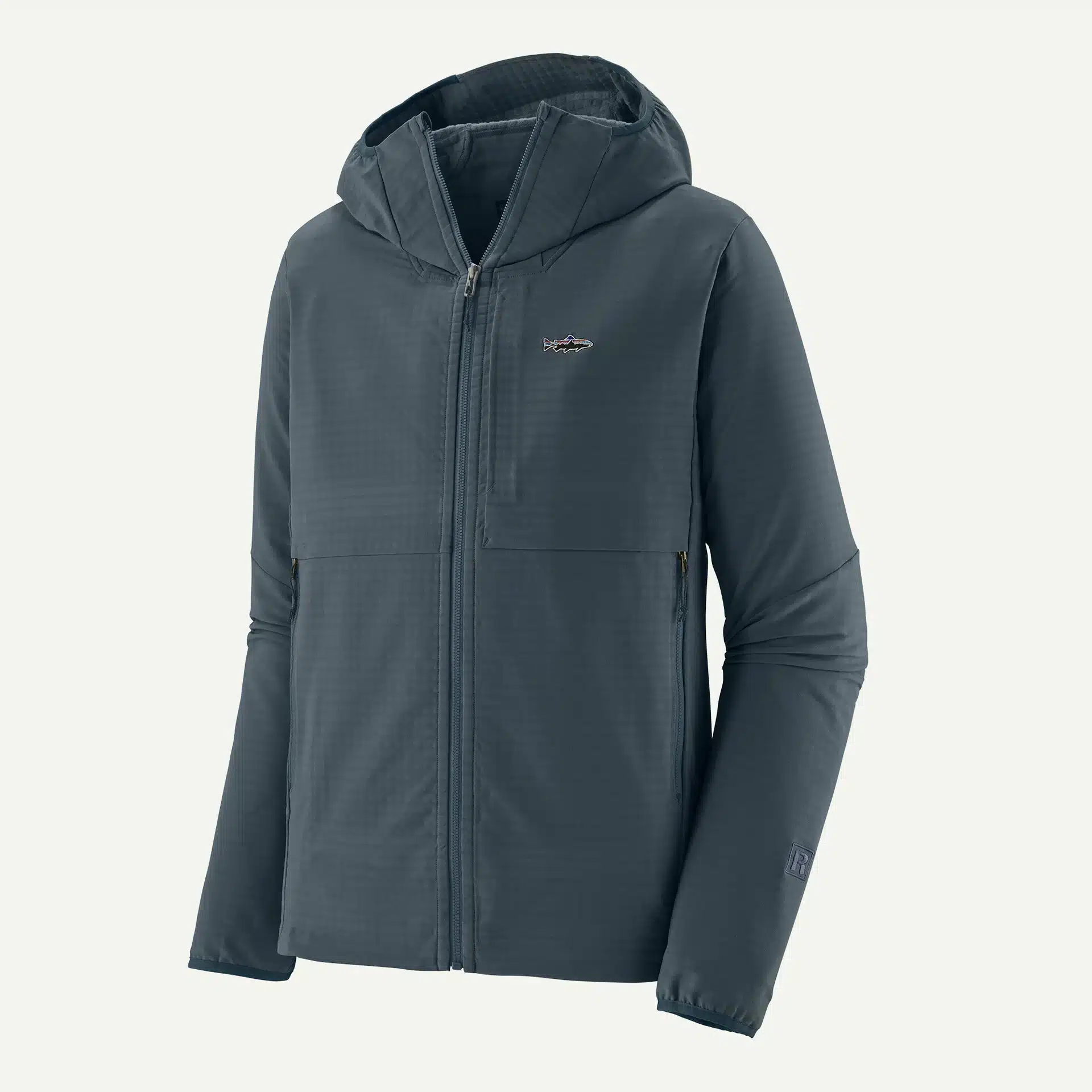Patagonia R1 TechFace Fitz Roy Trout Hoody Summit Blue