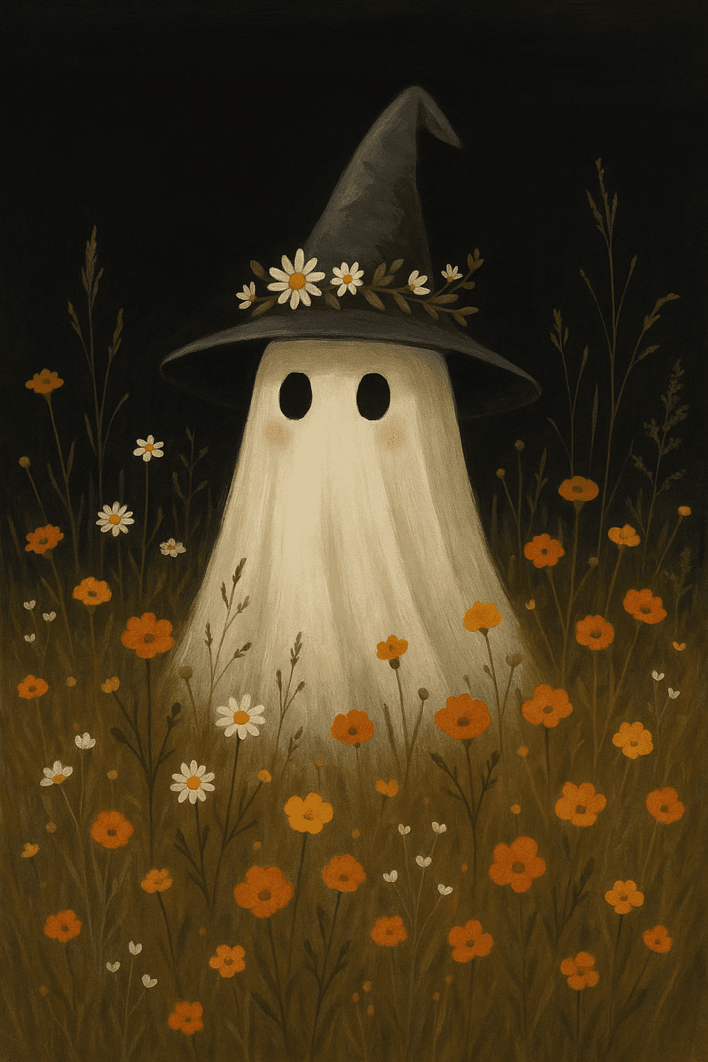 Whimsical Ghost Acrylic on Canvas – 9/17/26