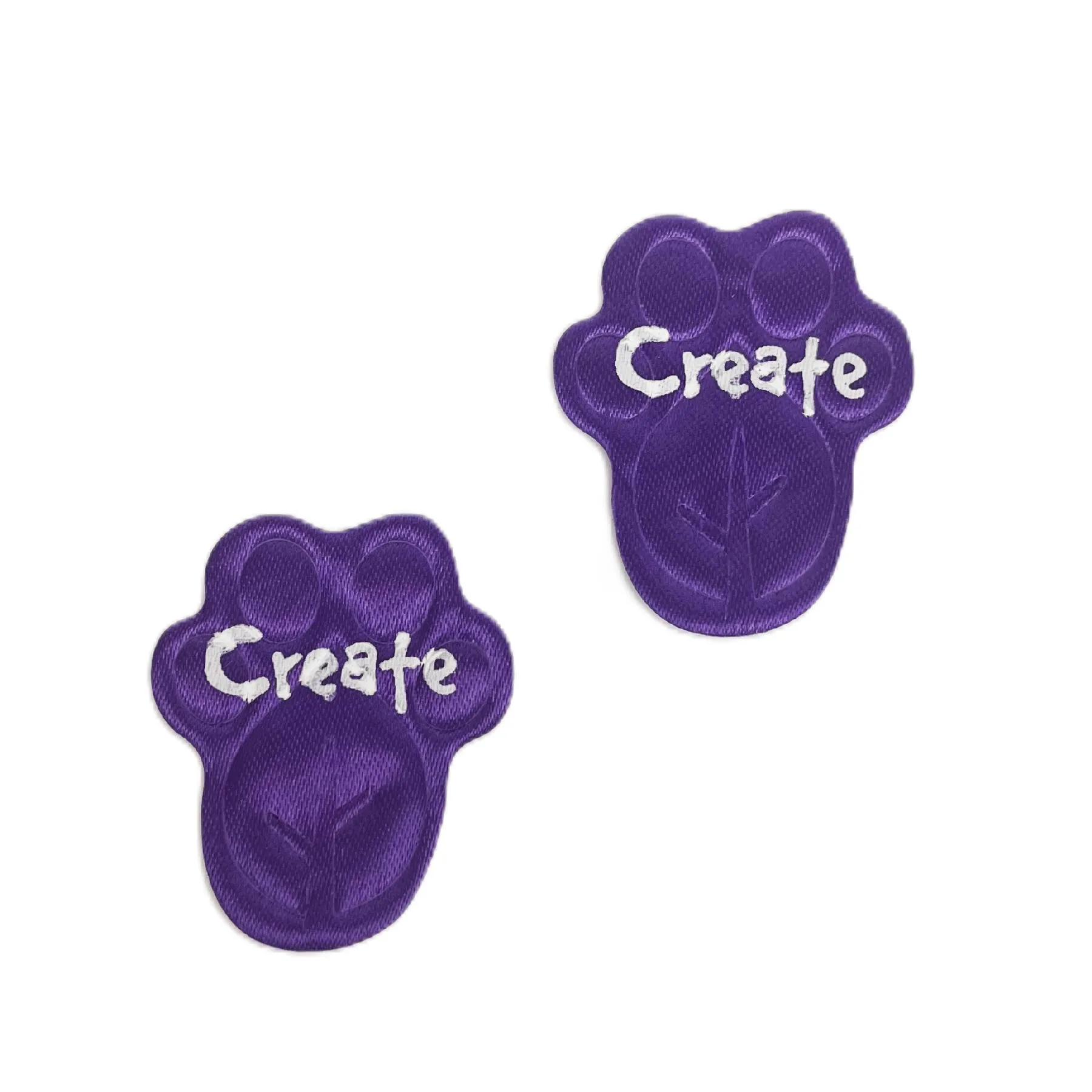 Printed Purple Paw Prints “Create” (250 pcs per pkg)