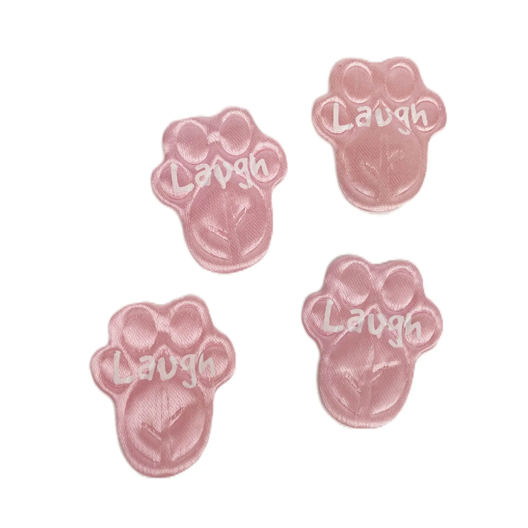 Printed Pink Paw Prints “Laugh” (250 pcs per pkg)