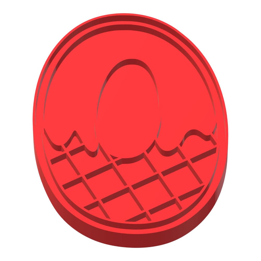 Ice Cream Number 0 Zero Cookie Cutter STL File Digital Download - thumbnail 3