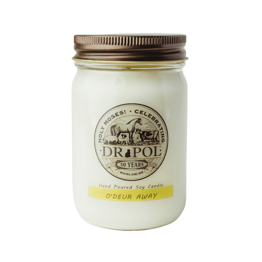 Dr. Pol O’deur Away Hand Poured Soy Candle