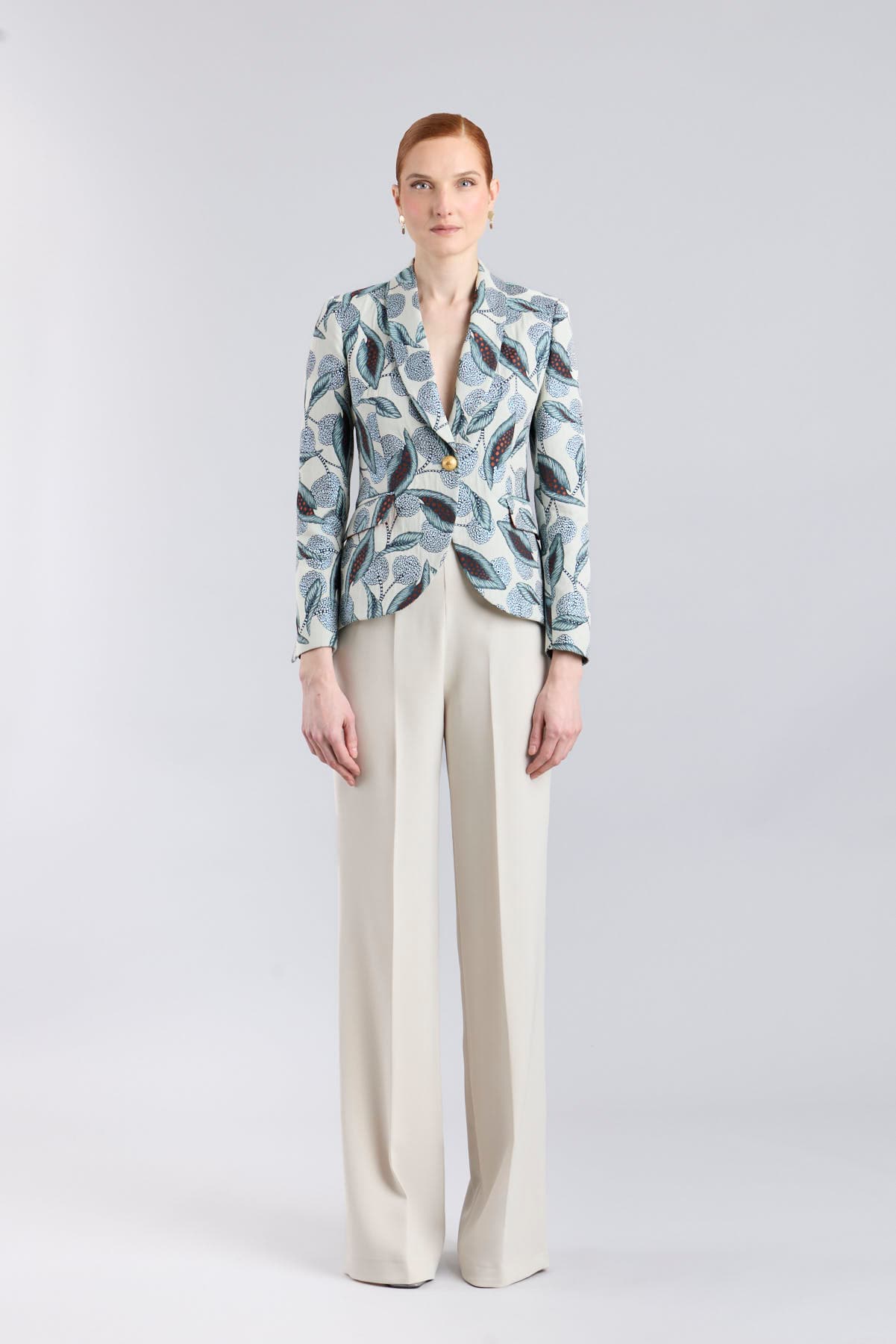 Blazer Gilberta con Estampado Azul - thumbnail 7