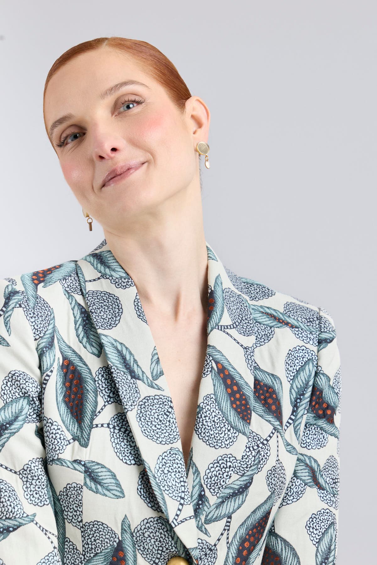 Blazer Gilberta con Estampado Azul - thumbnail 5