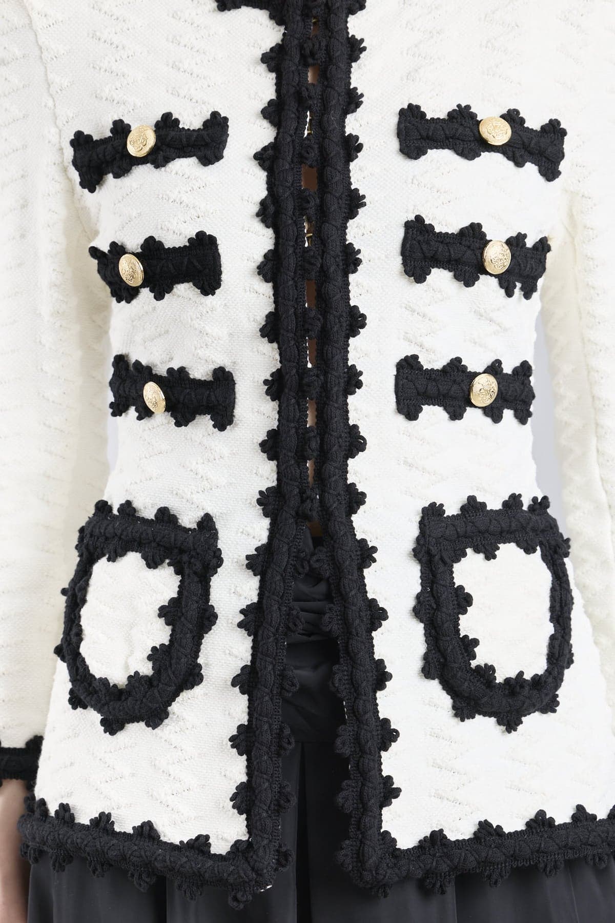 Oliver Monochrome Structured Knit Jacket – Limited Edition - thumbnail 5