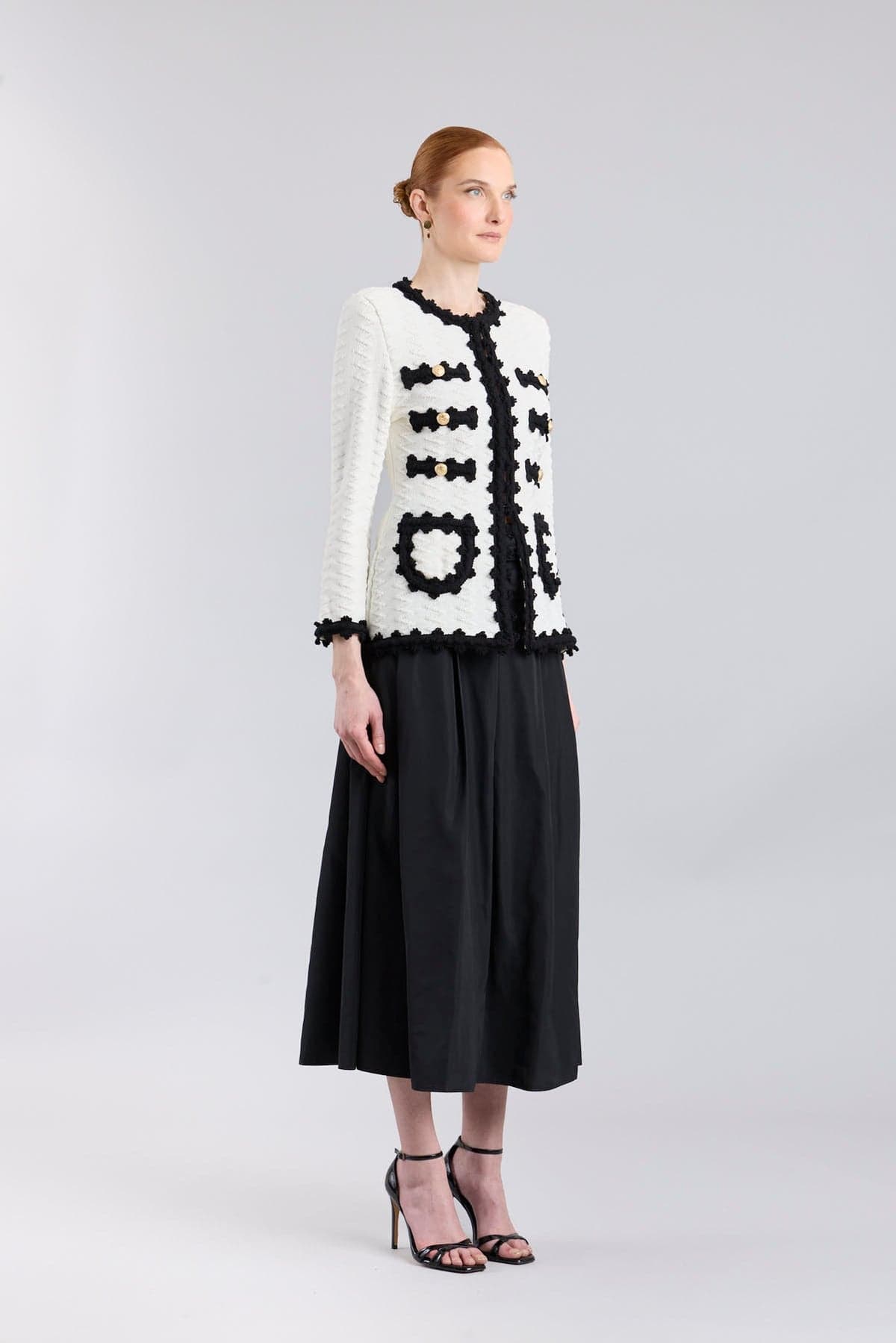 Oliver Monochrome Structured Knit Jacket – Limited Edition - thumbnail 6