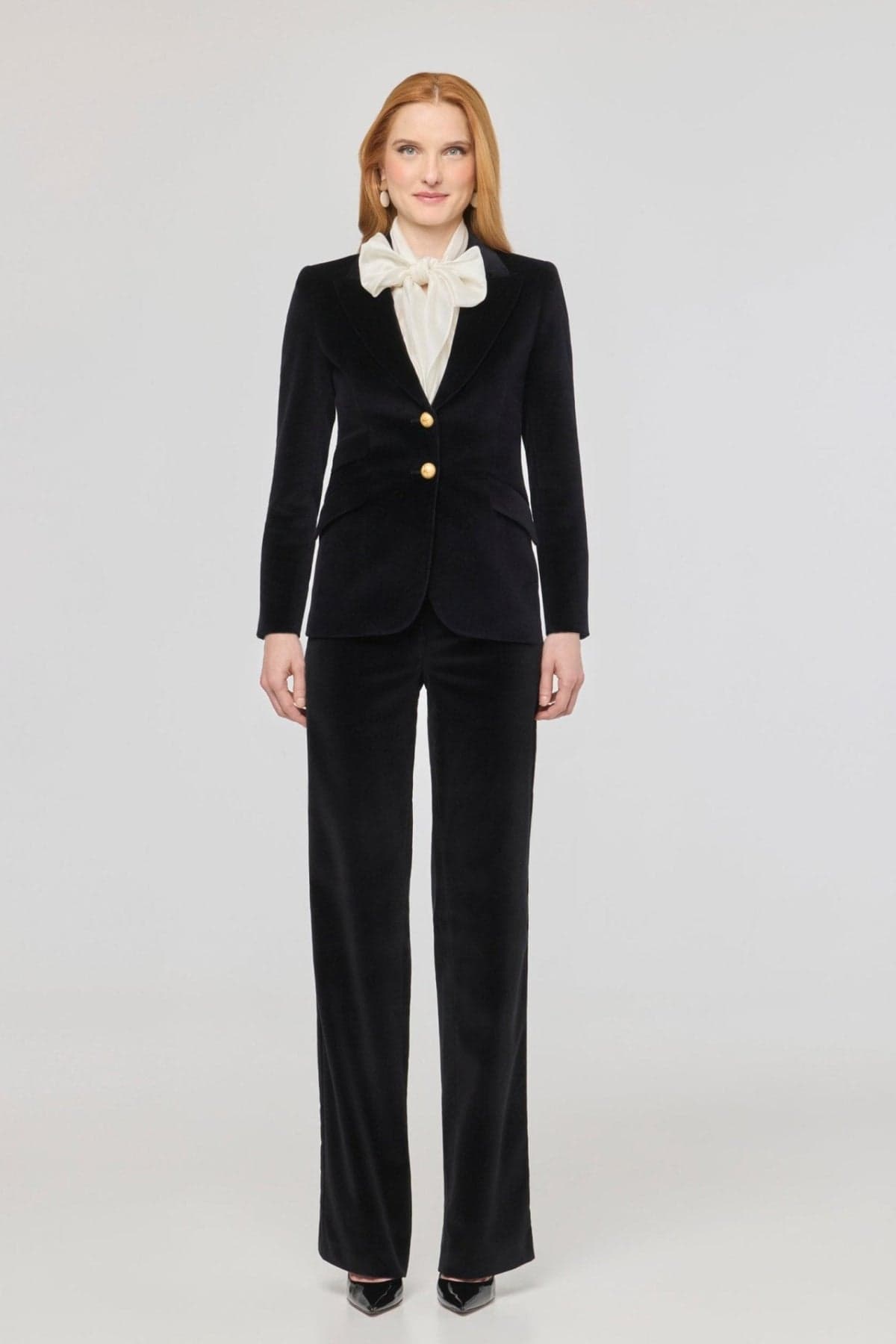 Oliva Velvet Blazer Black - thumbnail 4