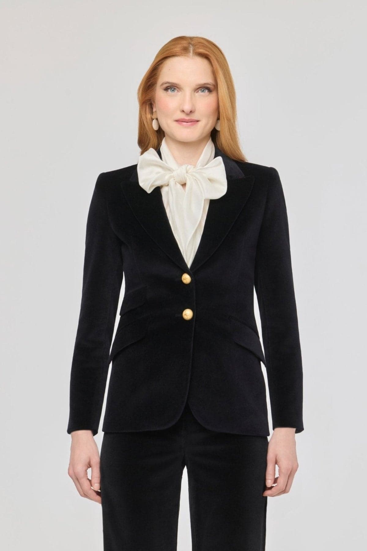 Oliva Velvet Blazer Black - thumbnail 5