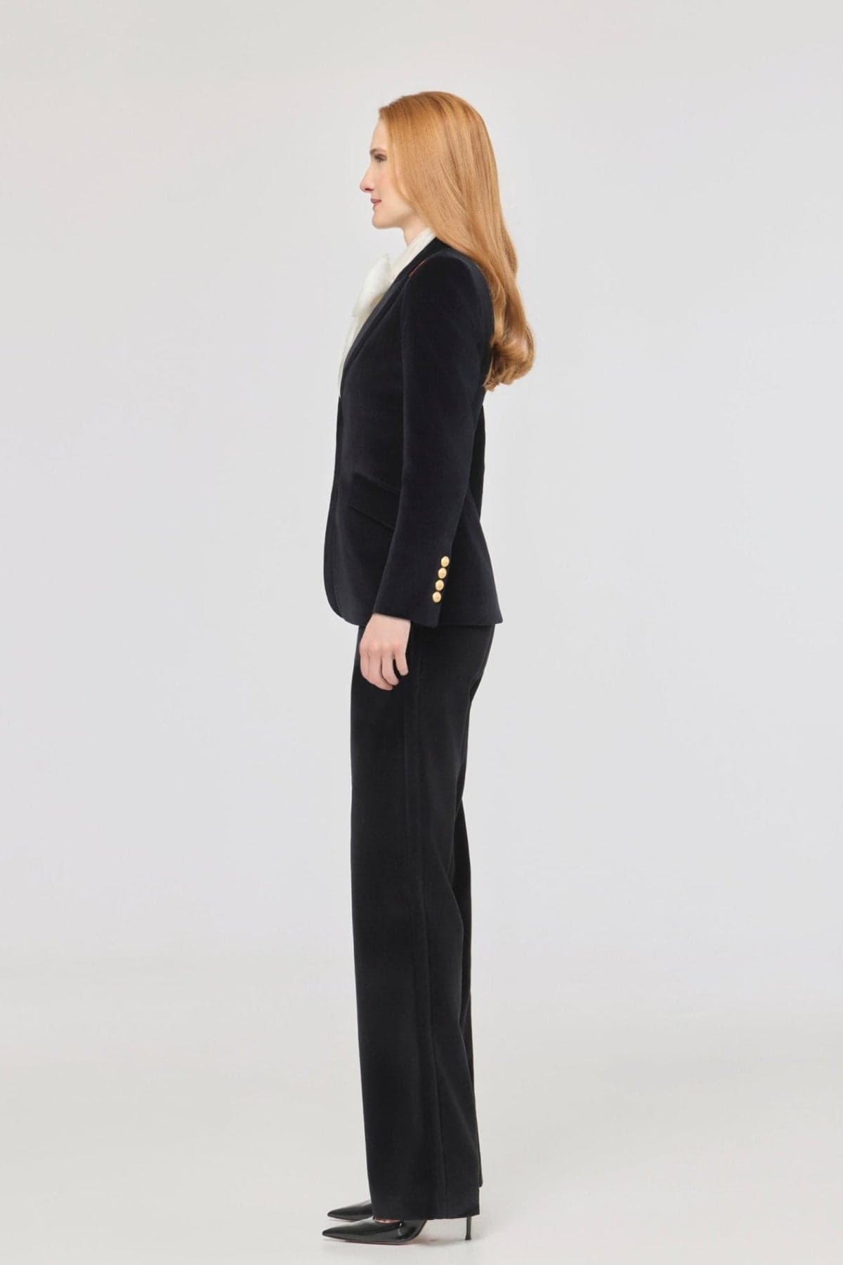Oliva Velvet Blazer Black - thumbnail 7