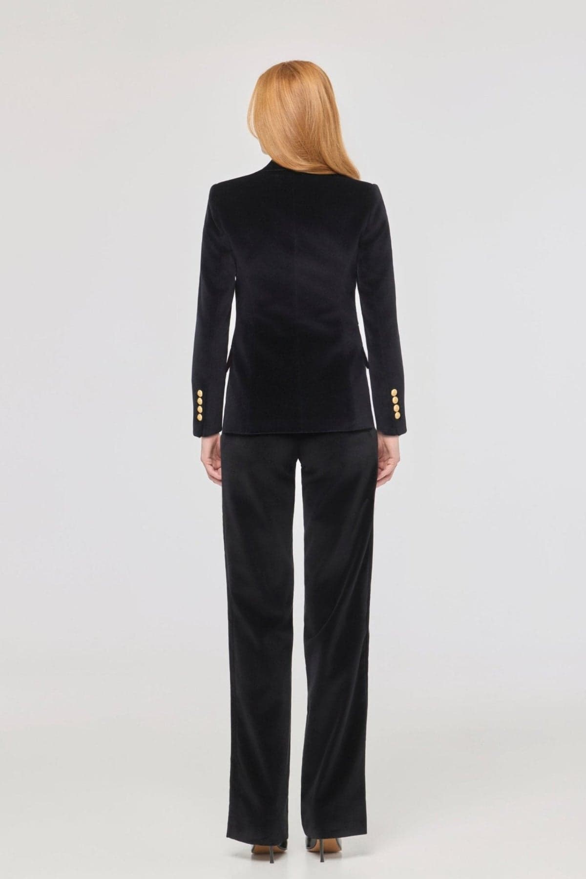 Oliva Velvet Blazer Black - thumbnail 6