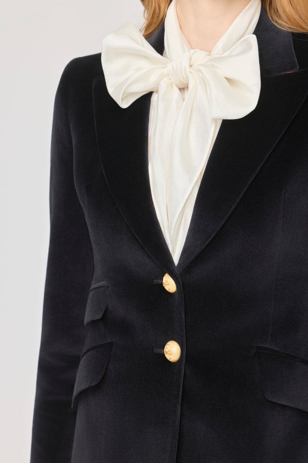 Oliva Velvet Blazer Black - thumbnail 2