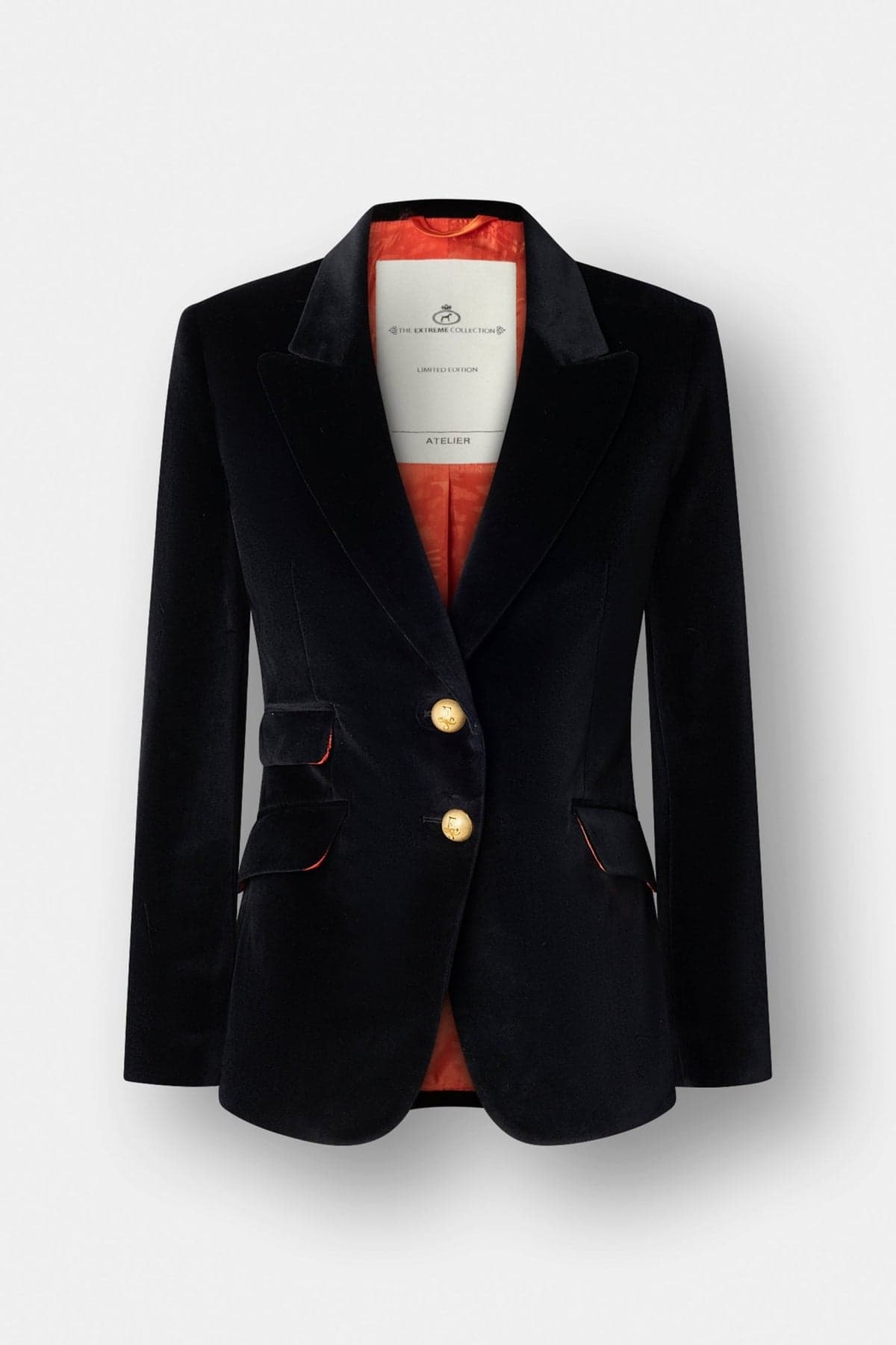 Oliva Velvet Blazer Black - thumbnail 3