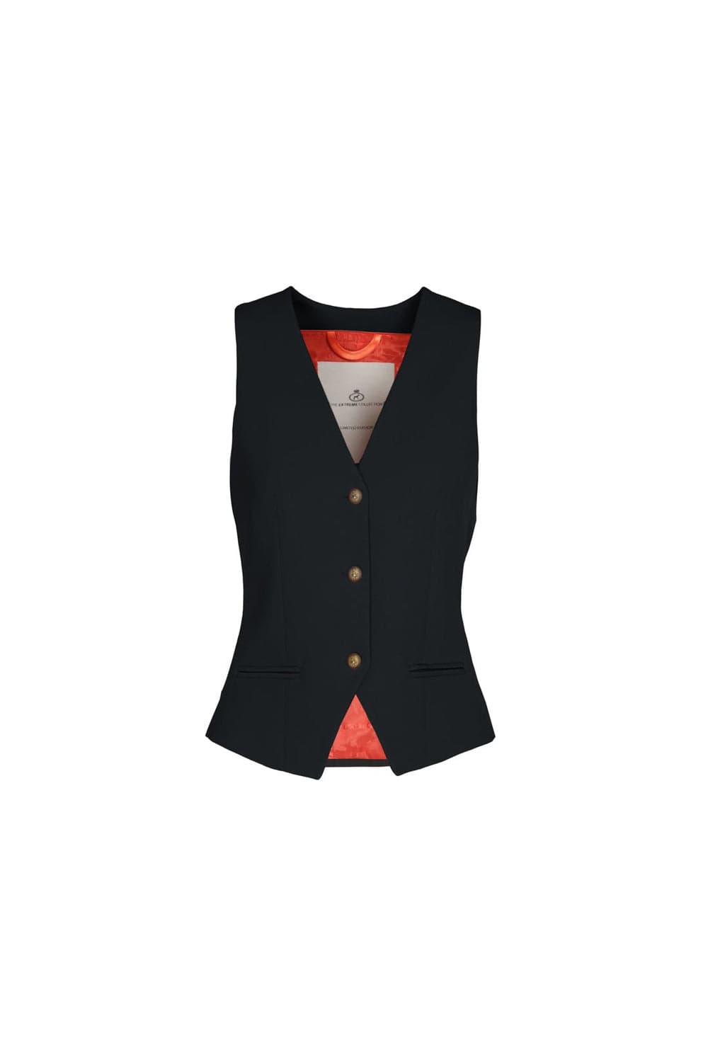 Chaleco Atelier Crepe Negro Intenso - thumbnail 6