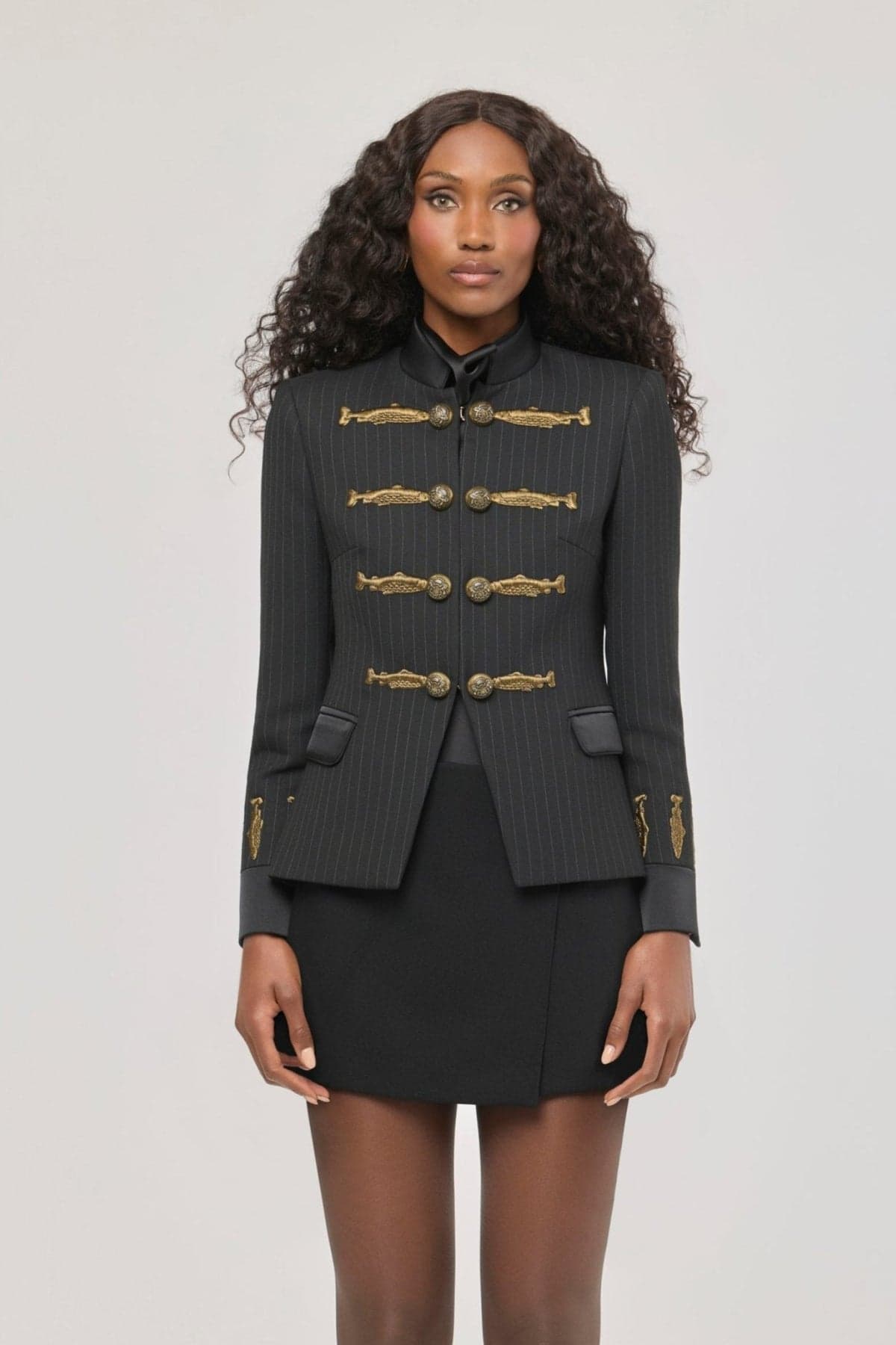 Nuvola Diplomatic Embroidered Pinstripe Blazer – Limited Edition